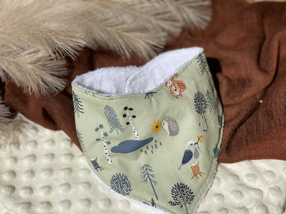 Woodland Bandana Bib