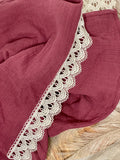 Carmine Lace Swaddle