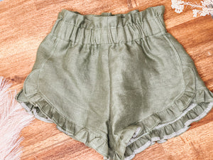 Sage Ruffled Shorts